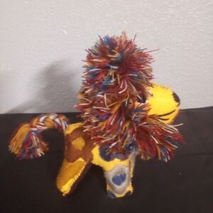 Colorful Patchwork Lion Plush